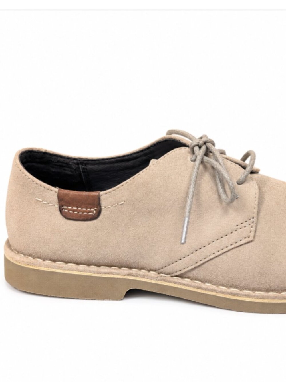 Johnston & Murphy Men’s 8M Beige Suede Derby Lace Up Shoes
